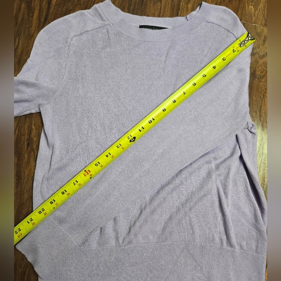 Banana Republic Yak Silk Rayon Blend Lavender Purple Crew Neck Knit Sweater XS - Picture 6 of 7